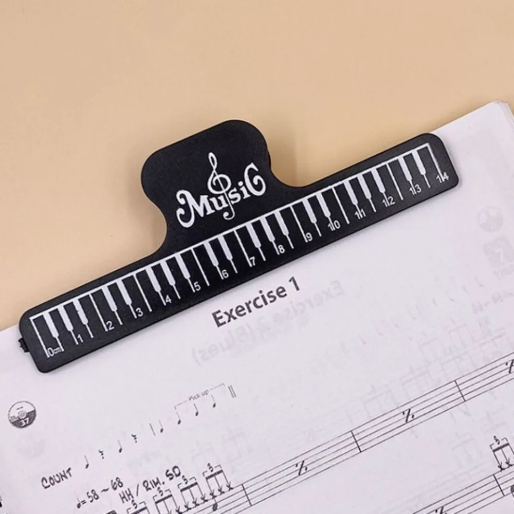 Spring Clip Music Score Clip New Black Durable Qin Score Clip Sturdy Piano Music Sheet Holder