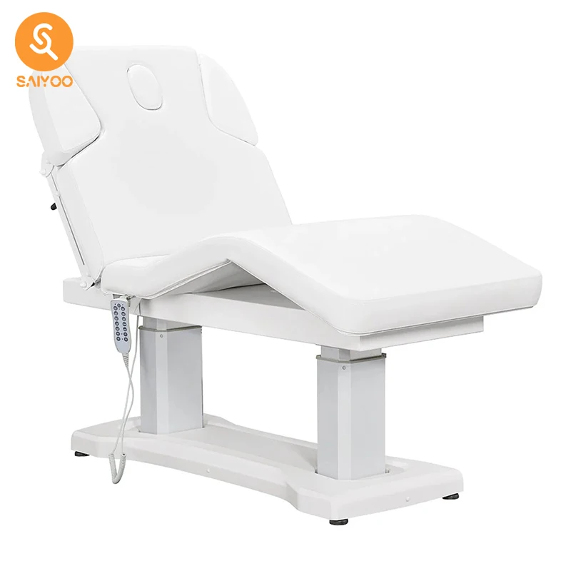 

Flexible White Automatic Electric Control with Light Massage Bed Eyelash Bed for Facial Spa Beauty Room