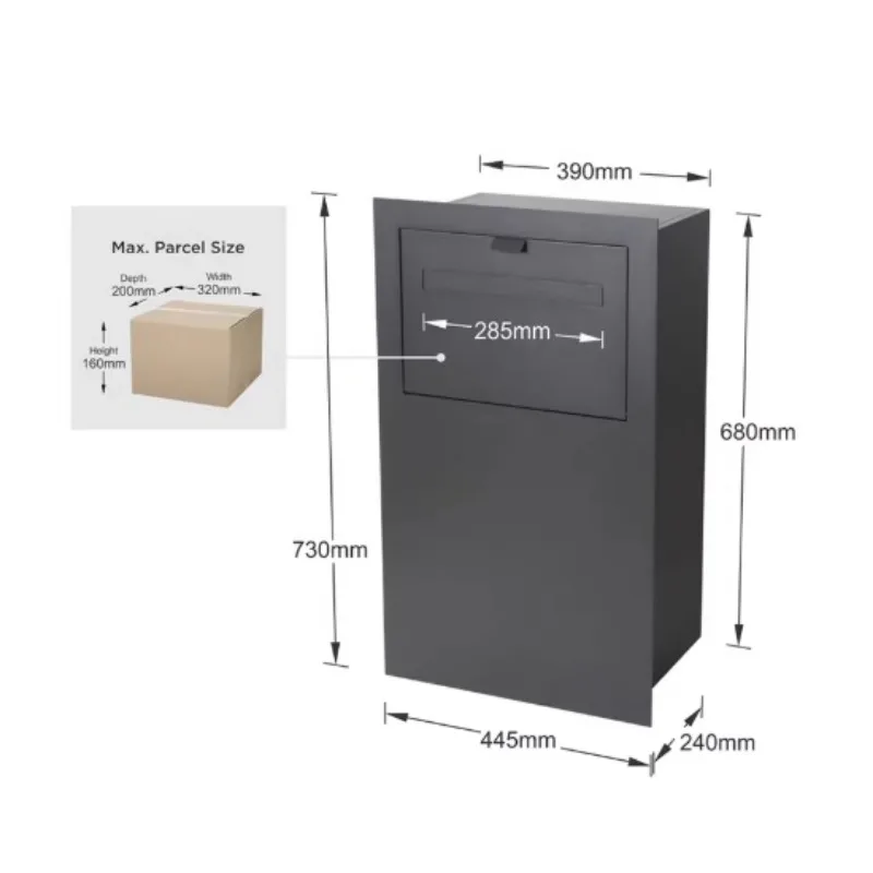 Anti-theft Express Cabinet Home Office Document Parcel Box Express Self-pickup Cabinet At The Entrance of The Exit Mailbox