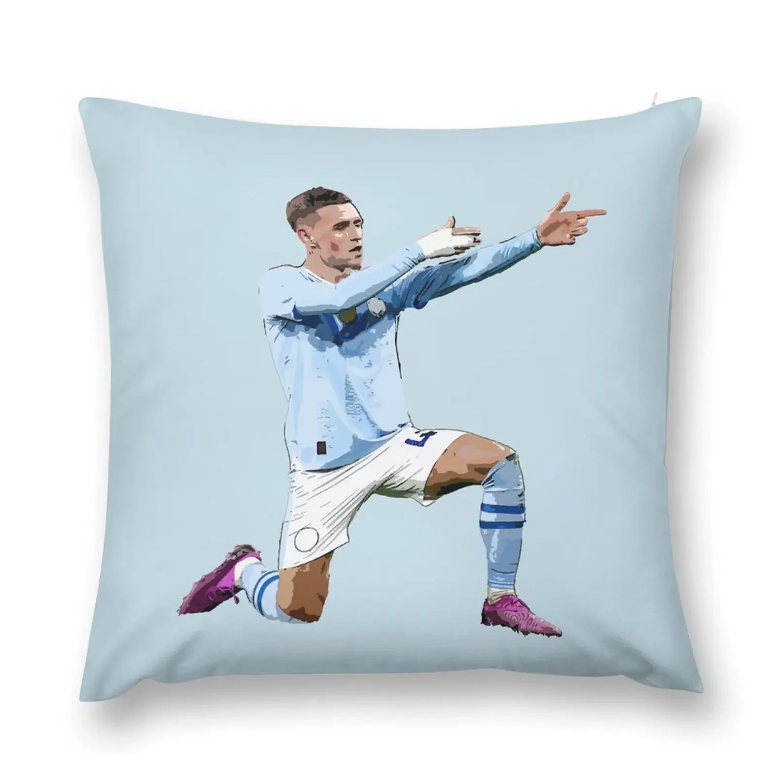 Phil Foden Throw Pillow christmas ornaments 2025 Cushions Cover Embroidered Cushion Cover New year pillow