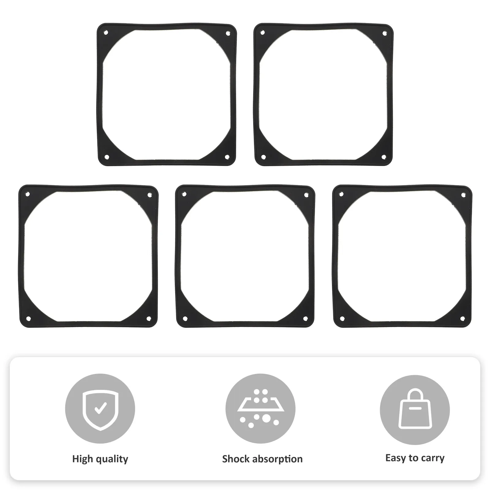 

5Pcs Computer Fan Shock Absorption Pads Silicone Anti-Vibration Gaskets Noise Reducing Pads for Pc Case Fans Computer Part