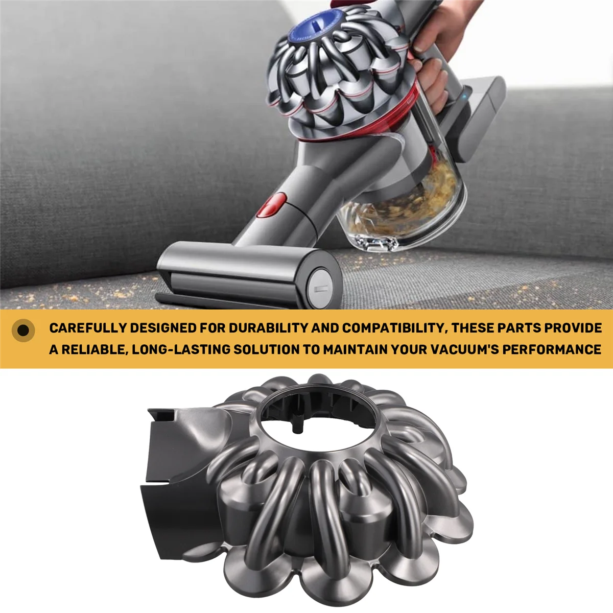 Замена крышки для беспроводного пылесоса V7 V8, детали V8, универсальная циклонная крышка, восстановление всасывания Power-A07G