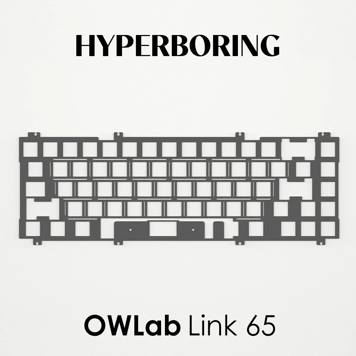 OWLab Link65 Keyboard Plate or PCB Mounted Type Plates Aluminum FR4 PP PC POM materials