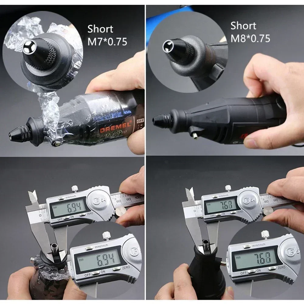 Portabrocas Universal sin llave, miniadaptador de brocas sin llave de 0,3-3,2mm para herramientas rotativas Dremel, accesorios para grabador