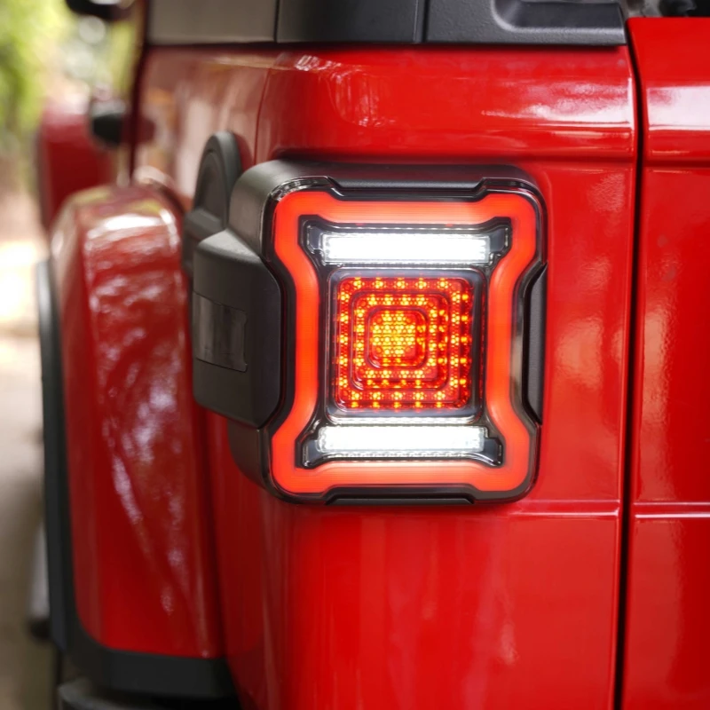 

TELLIKA Tail lights with Reverse Light Turn Signal Lamp Running Side Marker LED Tail Light for JT pickup Accessories