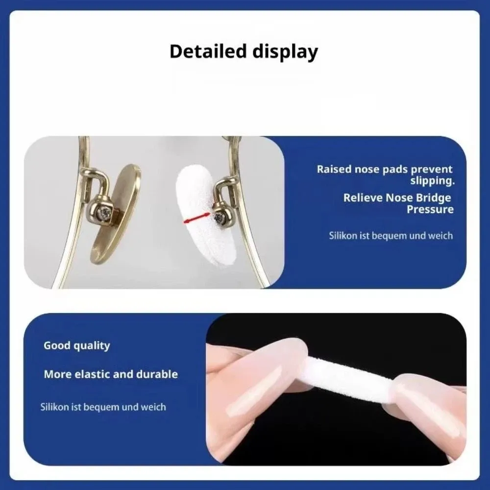30Pcs Soft Foam Glasses Nose Pads Breathable Cover Protection Eyeglass Sponge Bridge Support Prevent Glasses From Slipping