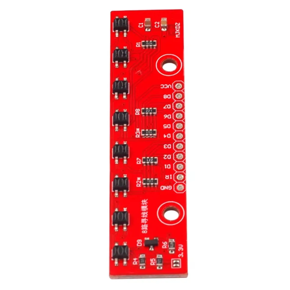 10pcs/lot 8-Channel Line Tracking Sensor Module Infrared Tracing Board for Smart Car Robot Navigation