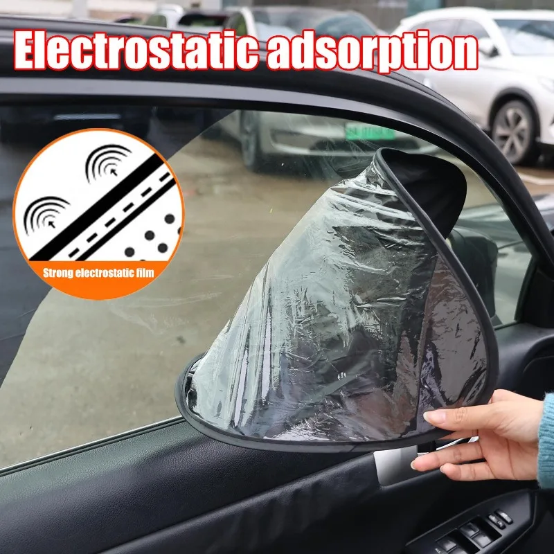 Picture 7: 53x32cm Car Front Rear Window Sunshade Static Cling Auto Side Sun Visor Blind Heat Insulation UV Protection Shield Cover Part
