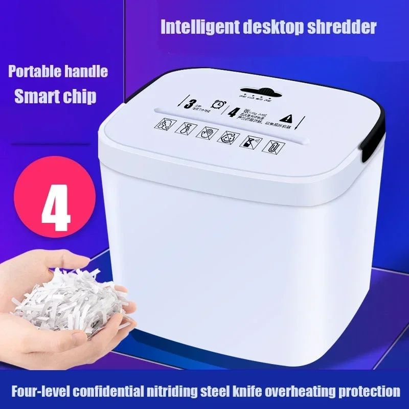 Hot Sale 3.5L Small Shredder 9925 Office Commercial High-power A4 Mini Portable File Electric Shredder 2M/MIN/ 4*30MM