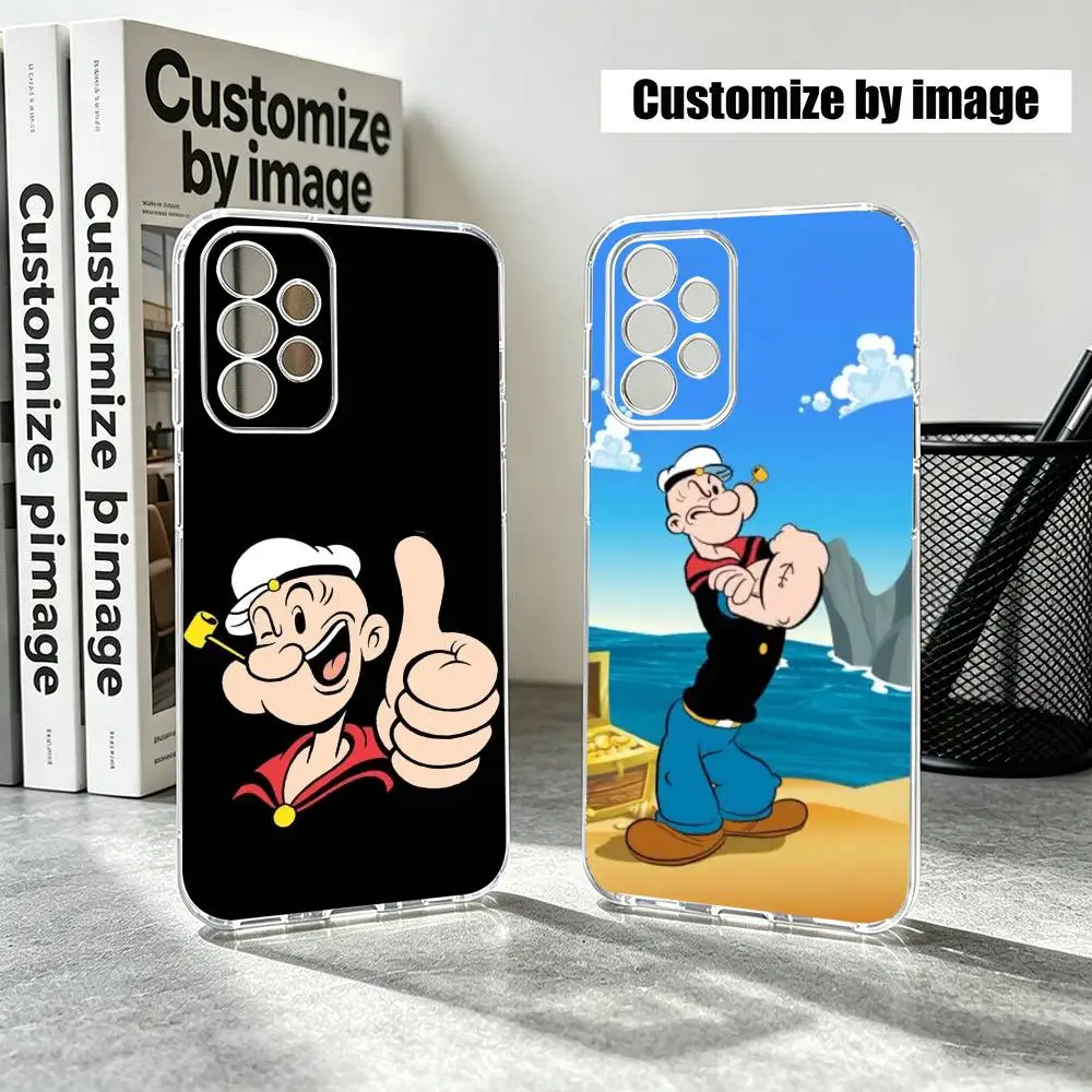 Cartoon S-Sailors  Phone Case Transparent Silicone Soft For Samsung S25,S24,S21,S22,S23,S30,Ultra,S20,Plus,Fe