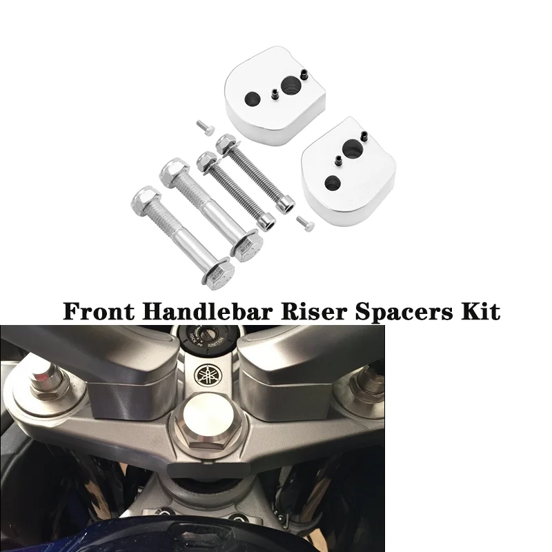 Motorcycle Accessories Front Handlebar Riser Spacers Kit Billet Aluminum For Yamaha 2006-2023 FJR 1300 Raise 1 Inch ( 25mm )