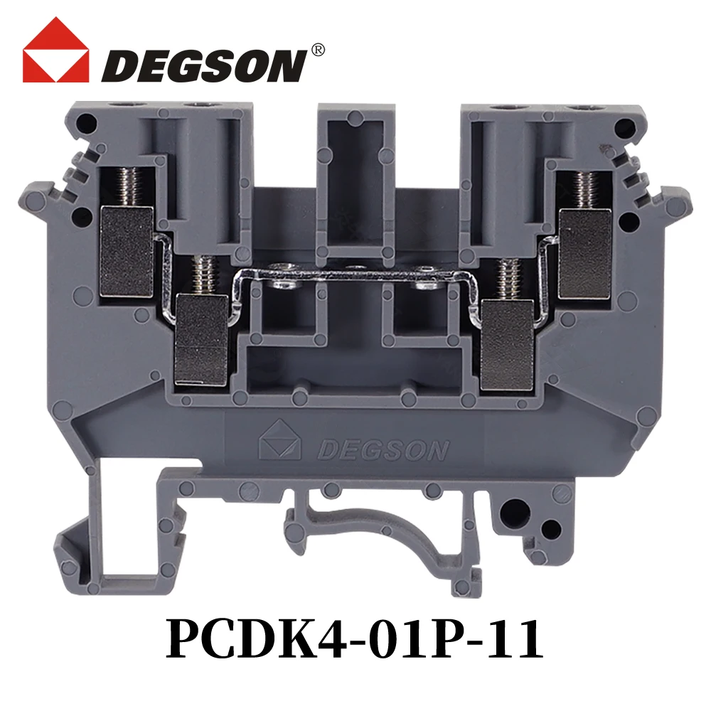 10Pcs DEGSON PCDK4-01P-11-00ZH Din rail terminal blocks Connector PCDK4 01P Phoenix Contact Lead Lead 7439-92-1 32A 630V