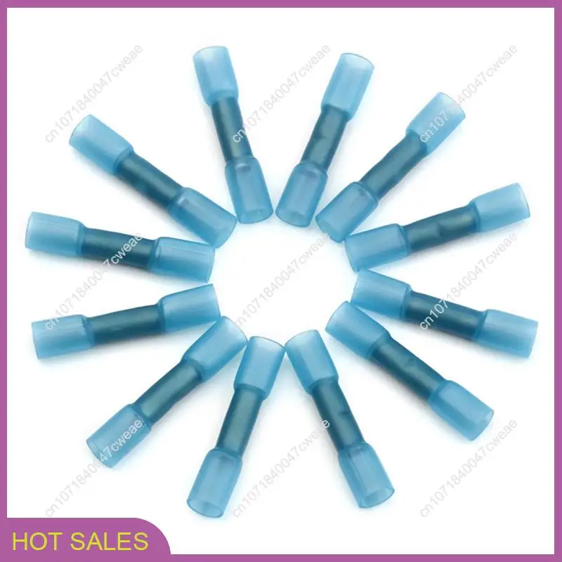 

100PCS Heat Shrink Connectors Insulated Waterproof Crimp Terminals Seal Butt Electrical Wire Connector 26-10 AWG-A98U