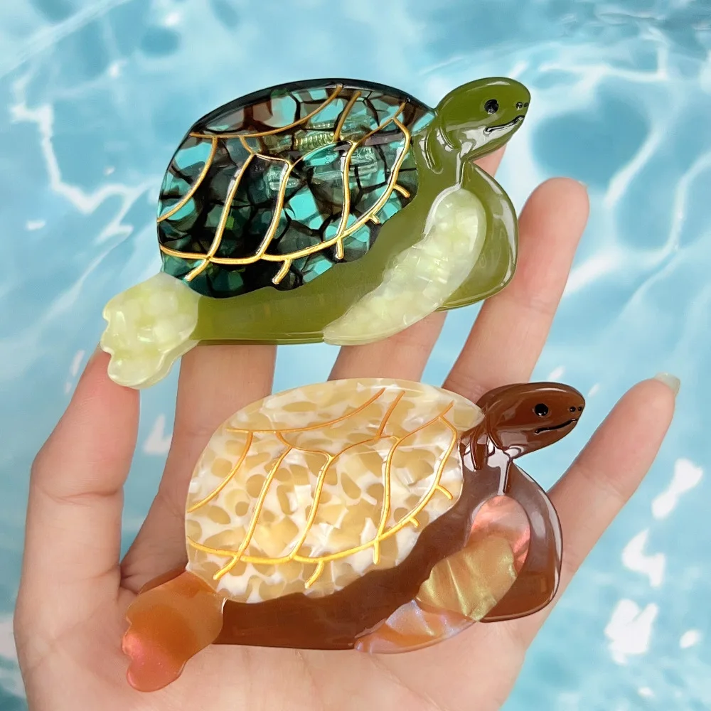 

DuoShang NEW Ocean Series Sea Turtle Hair Claw Acetate Claw Clips Summer Trendy Crab Hair Clips for Women Girls Hair Accessories
