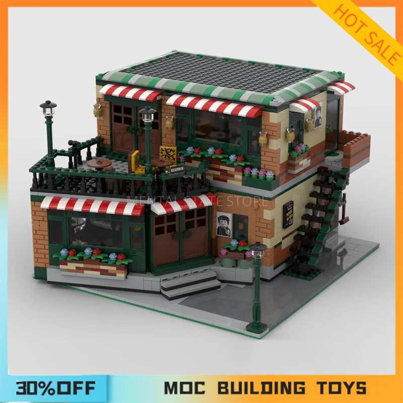 

2258PCS Customized MOC Modular Central Perk Cafe & Pub Building Blocks Technology Bricks DIY Creative Assembly Toy Holiday Gifts