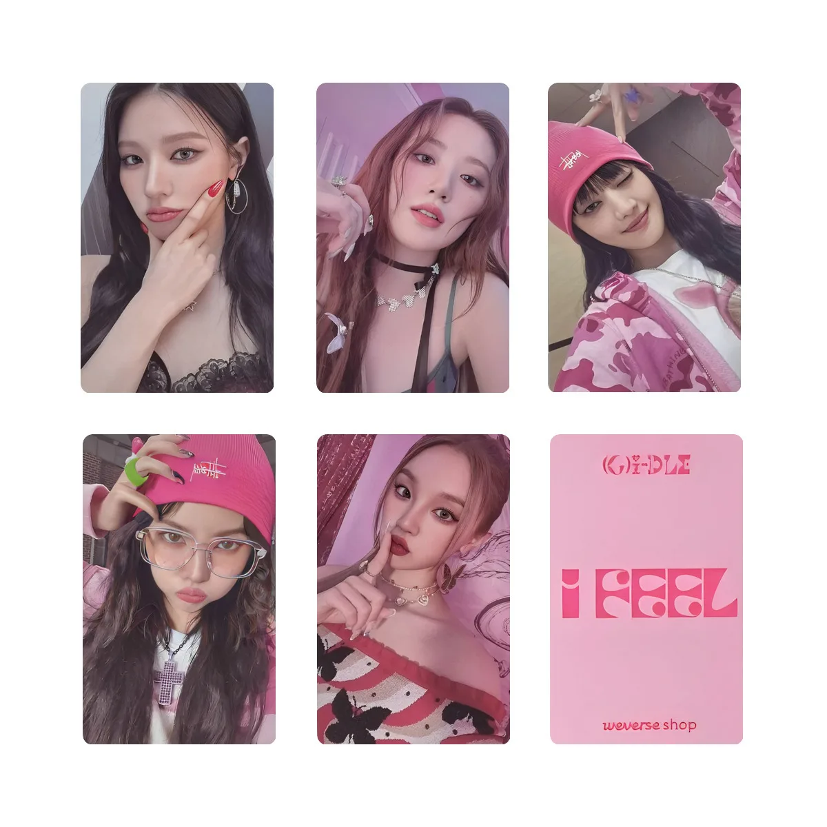 Kpop Idol 5pcs/set Lomo Cards GIDLE Photocards I FEEL I TRUST I NEVER DIE Photo Card Postcard for Fans Collection