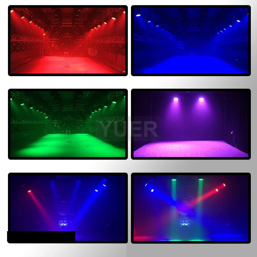 Éclairage de Scène à Tête Mobile, Faisceau RGBW DMX, 19x15W, 2 Pièces/Lot, pour DJ, Spectacle, Bar, Discothèque