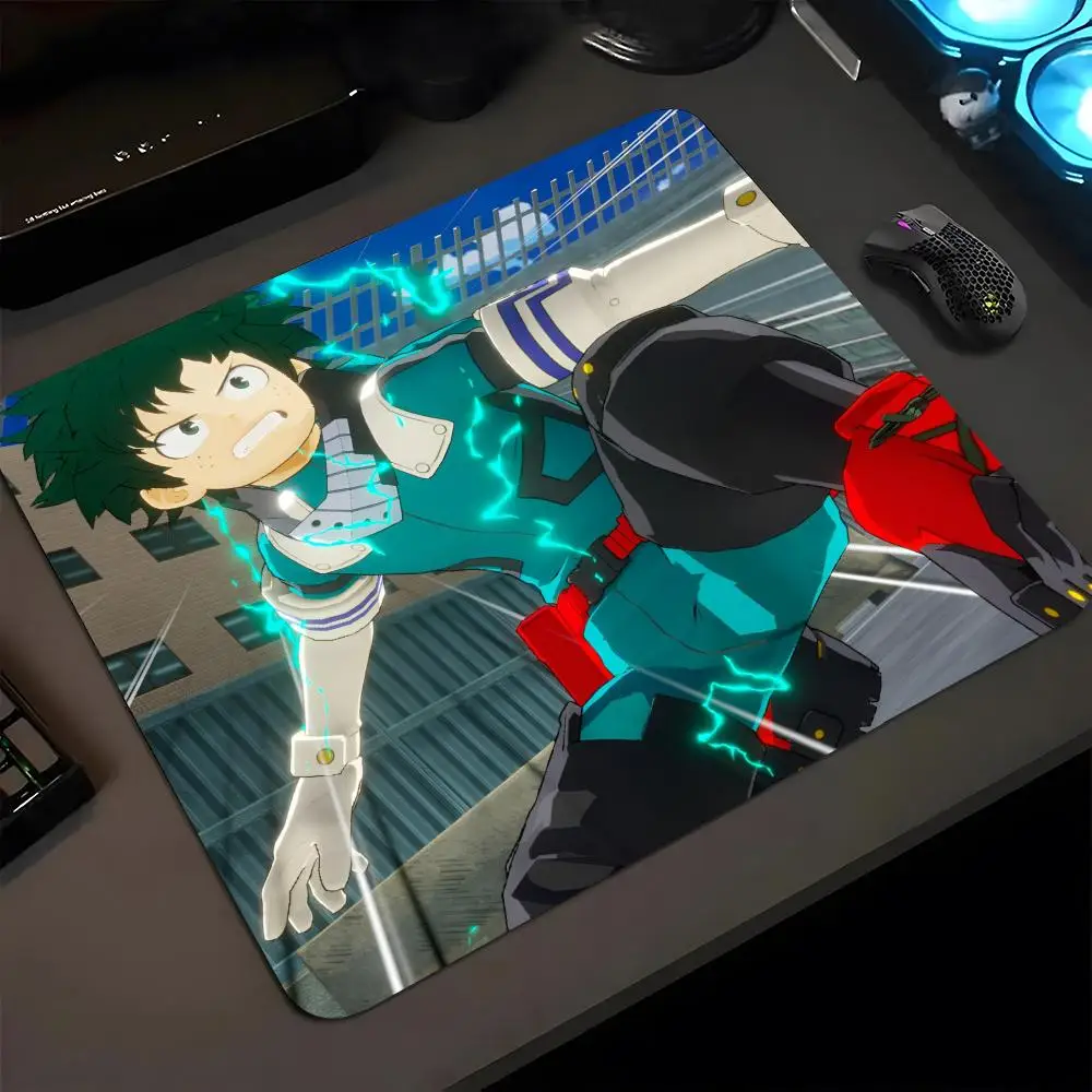 

Коврик для мыши My Hero Academy Izuku 18x22 см, маленький ковер, клавиатура, замок, край, настольная панель, Kawaii, защитные коврики для рабочего стола