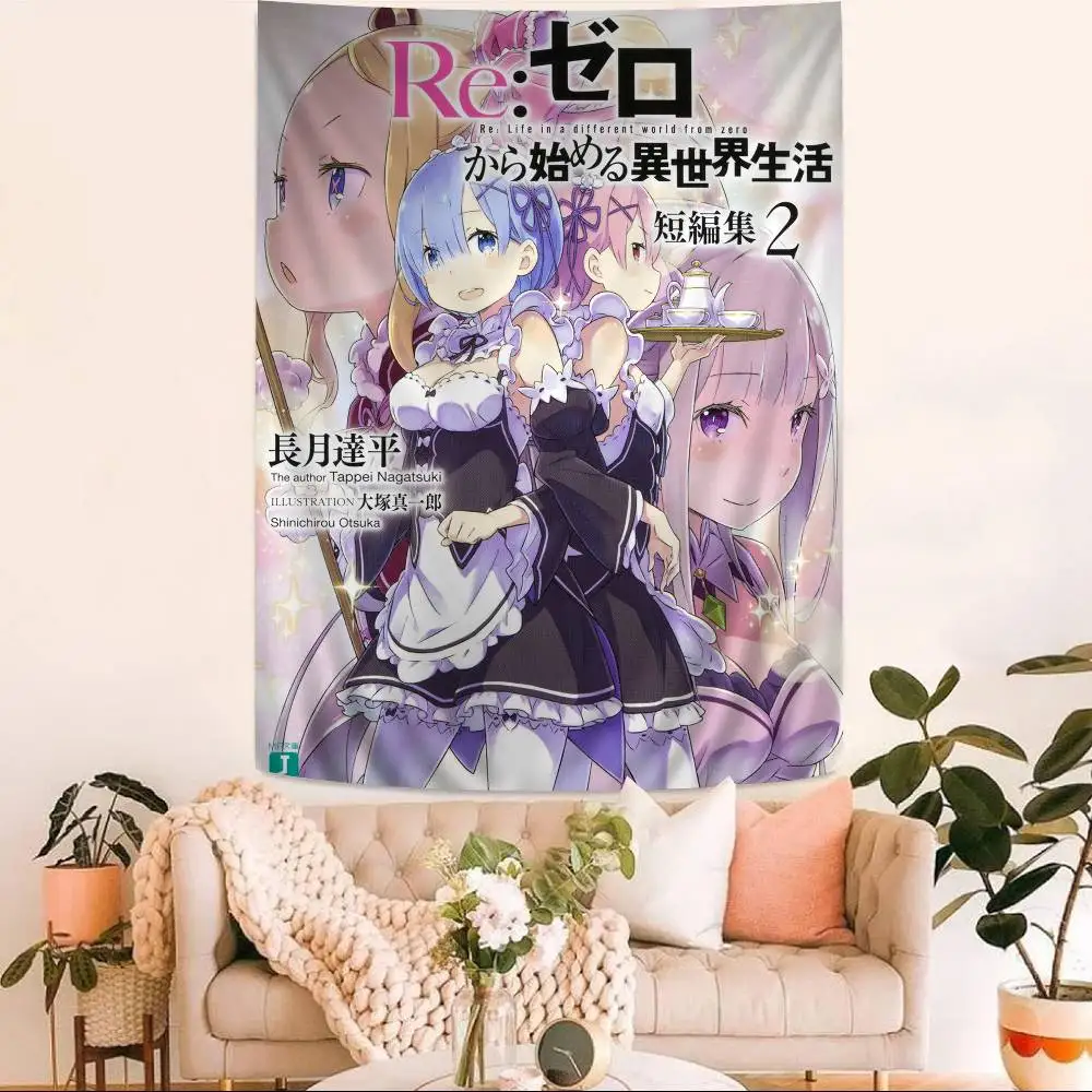 الرسوم المتحركة إعادة L-Life في D-Different W-World من Z-Zero الكرتون نسيج الجدار الشنق الديكور ديكور المنزل المنزلي #3