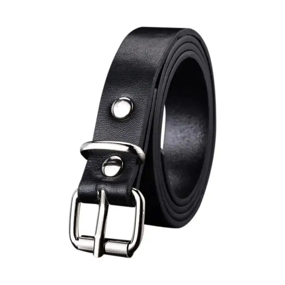 Kinderen PU lederen riemen jongens meisjes kind tailleband tailleband metalen gesp voor jeans broek broek jurk verstelbare riem