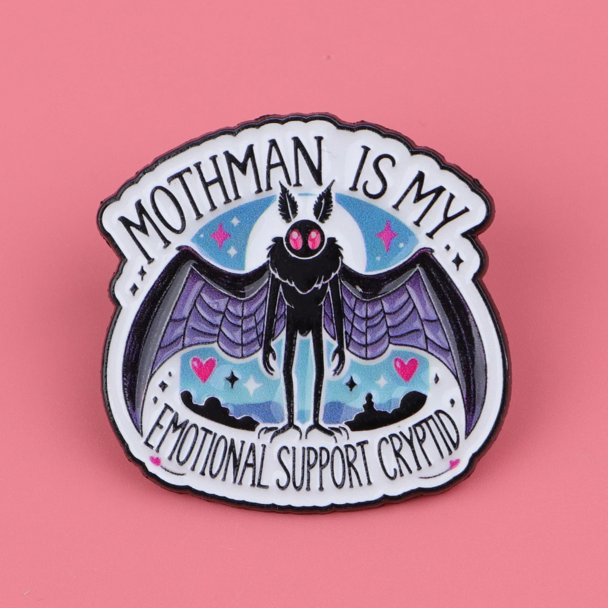 Terror Moth Lapel Pins for Backpacks Manga Briefcase Badges on Backpack Brooch for Clothes New Fashion Accessories