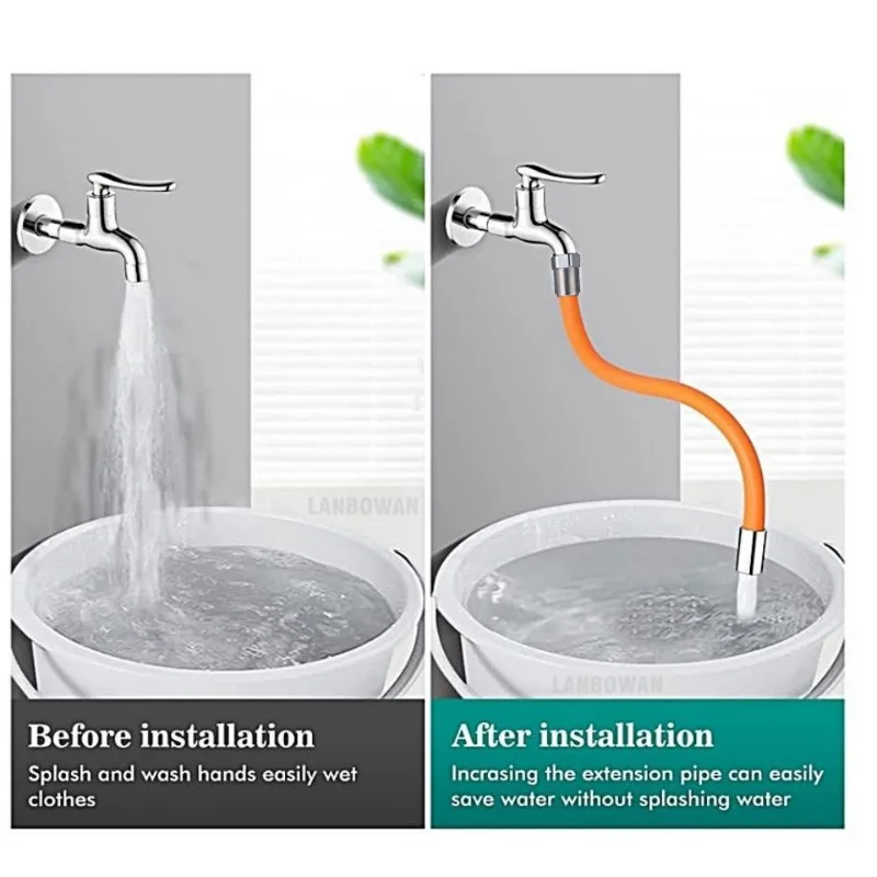 360/50cm Universal Wasserhahn Verlängerung verlängerung Küche ° frei biegen flexibler Schlauch Waschbecken Waschbecken Wasserhahn Silikons ch lauch