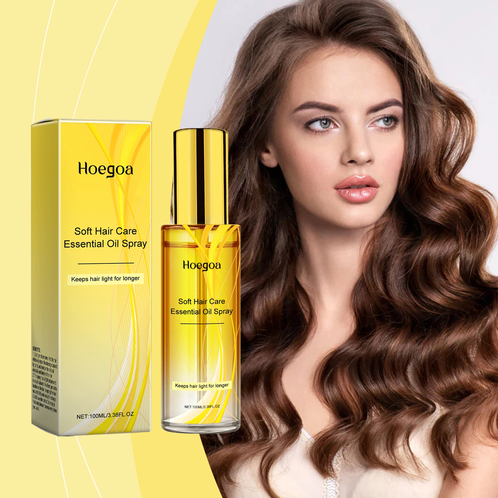 Calendula Hair Oil Spray: Nourishing Hair Oil Spray for Hair Shine, Care & Smoothing Hair Strands