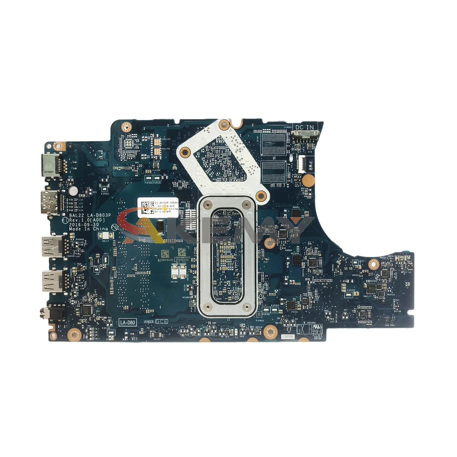 Notebook LA-D803P Mainboard UNTUK DELL LA-D803P Laptop Motherboard CPU FX-9800P DDR4 100% tes OK