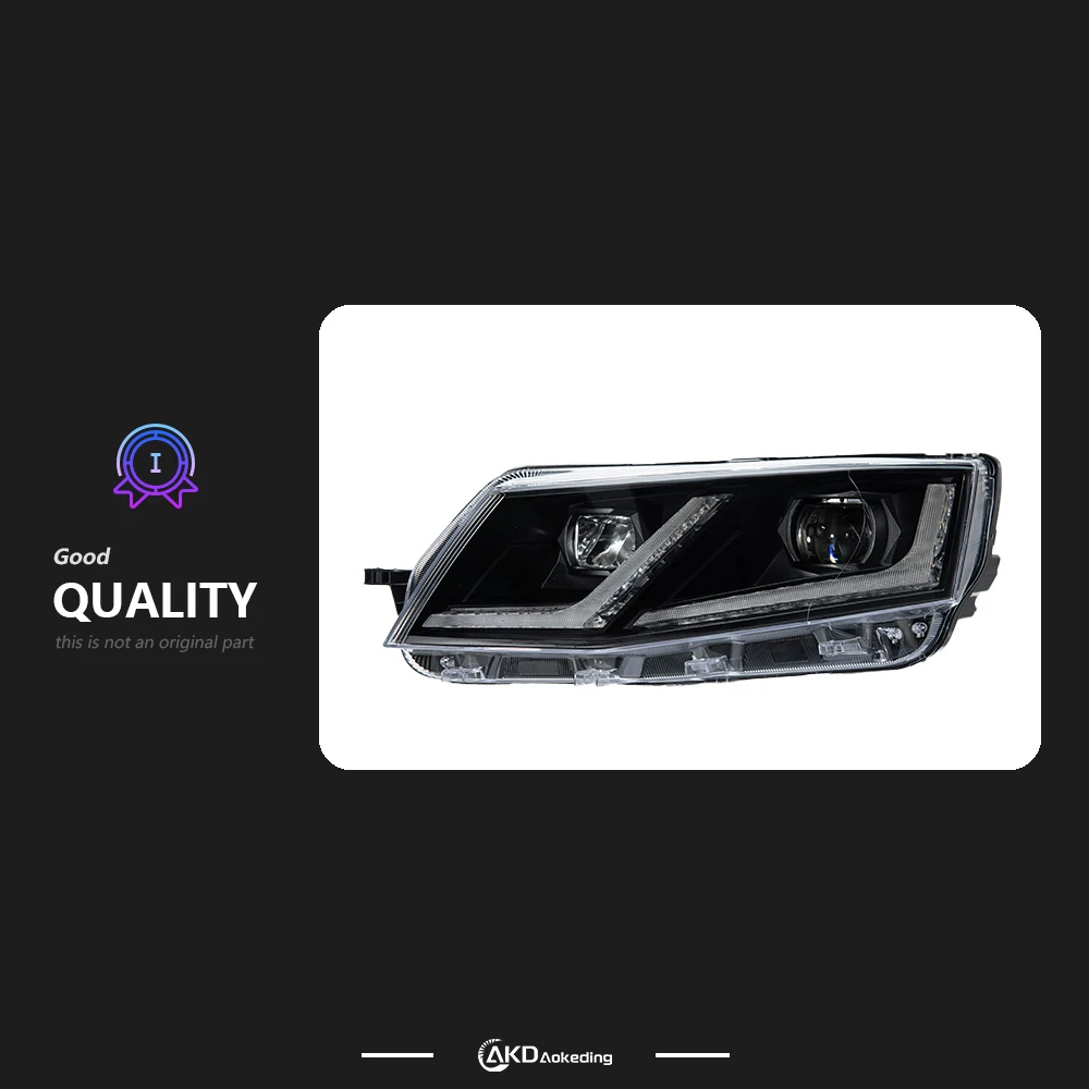 Auto Parts For Skoda Octavia  Headlights 2015-2017 latest Styling LED Daytime Lights Dual Projector Car Accesorios Modified