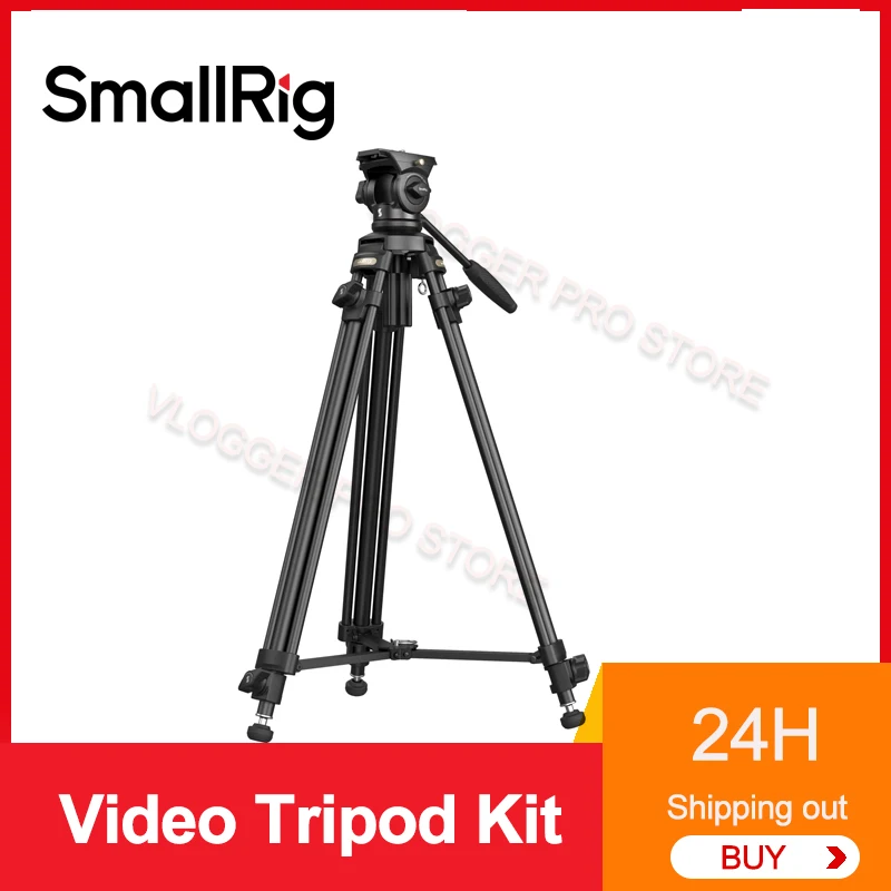 Smallrig Lightweight Video Tripod Kit AD-50Lite Lightweight Video Carbon Fiber Tripod Kit AD-50 For Outdoor Professional Shootin