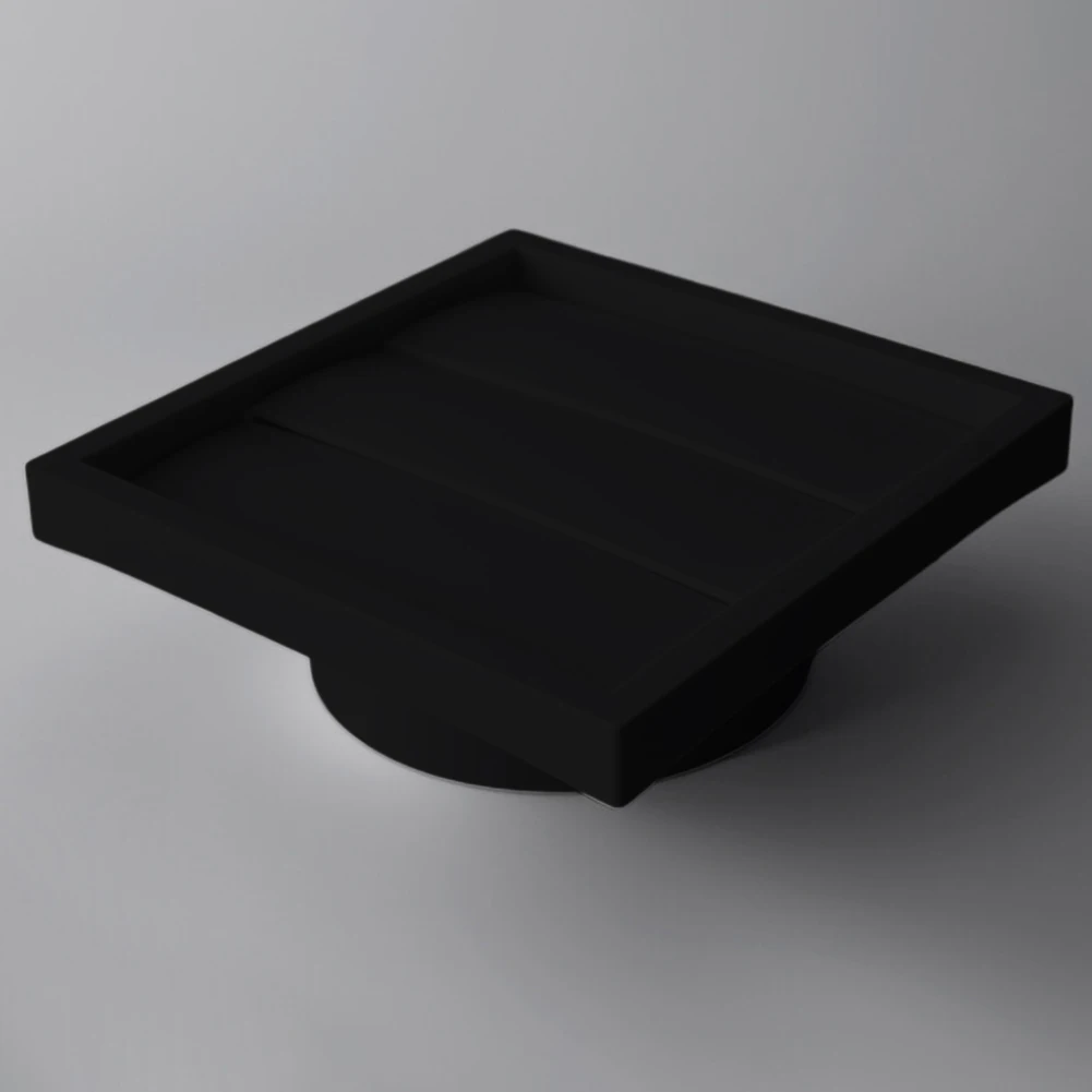 غطاء فتحة تهوية عادم أسود طويل الأمد مقاس 4 بوصات لتدفق الهواء/الخفض السريع، ومضاد للبعوض ودرع المطر مناسب للاستخدامات الخارجية المختلفة