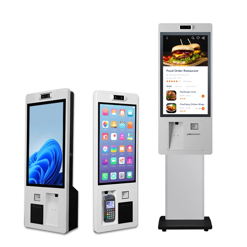 

Irxsee 23.8'' 27'' Indoor Kiosk Touch Screen Self-service Self Service Ordering Payment Kiosks Machine