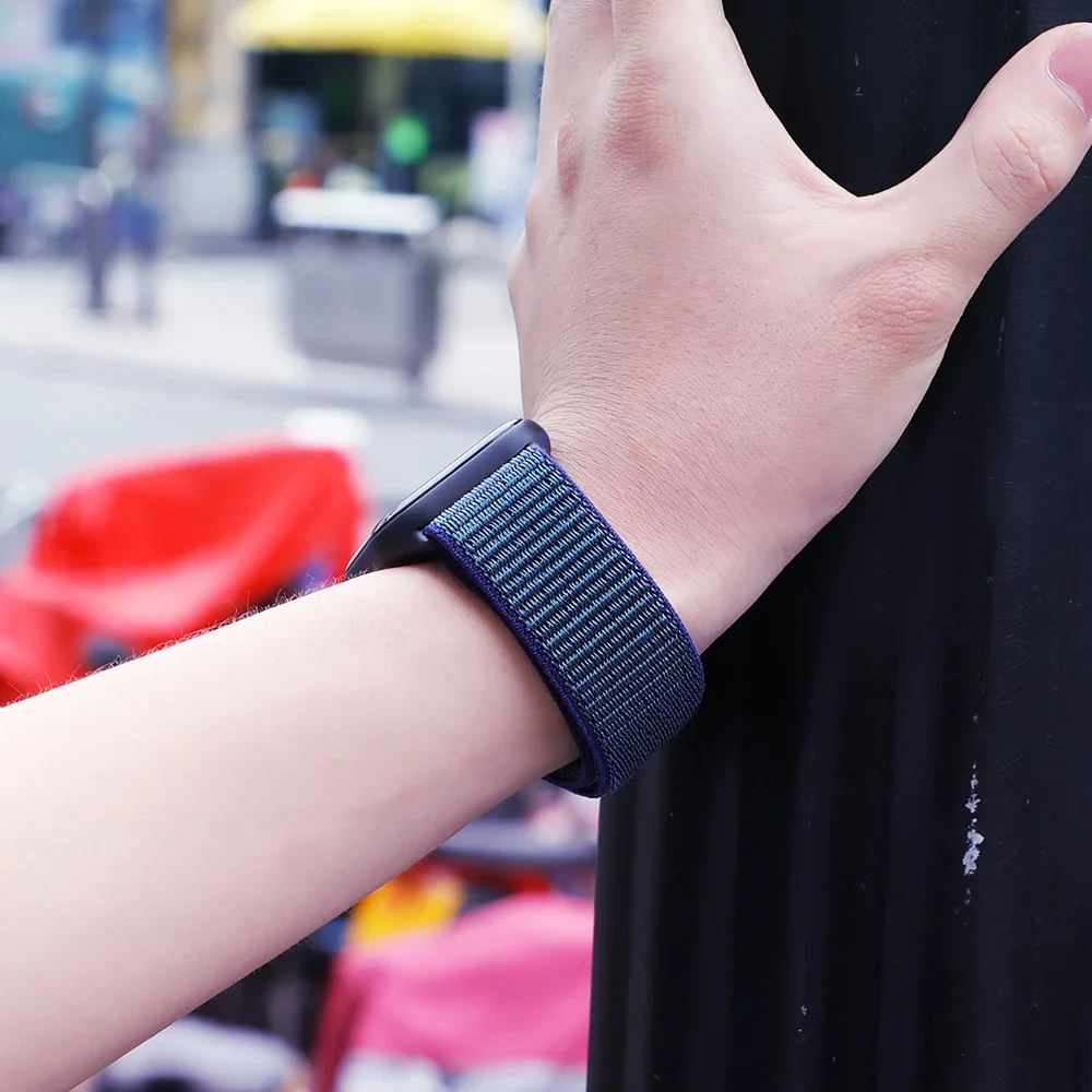 Nylon Strap for Redmi Watch 4-5-6/Xiaomi Band 10/9/8 Pro Original Braided Fabric Wristband for Redmi watch 6 Active/6 Lite Belt - view 4