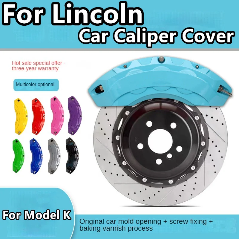 For Lincoln Model K Brake Caliper Cover Aluminum Alloy Front Rear Wheel Modification Kit