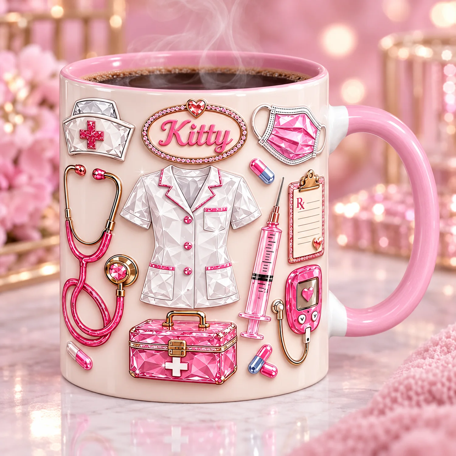 Nurse Coffee Mug Nurse Appreciation Gift Nursing Ceramic Cup Medical Worker Office Home Drinking Mug