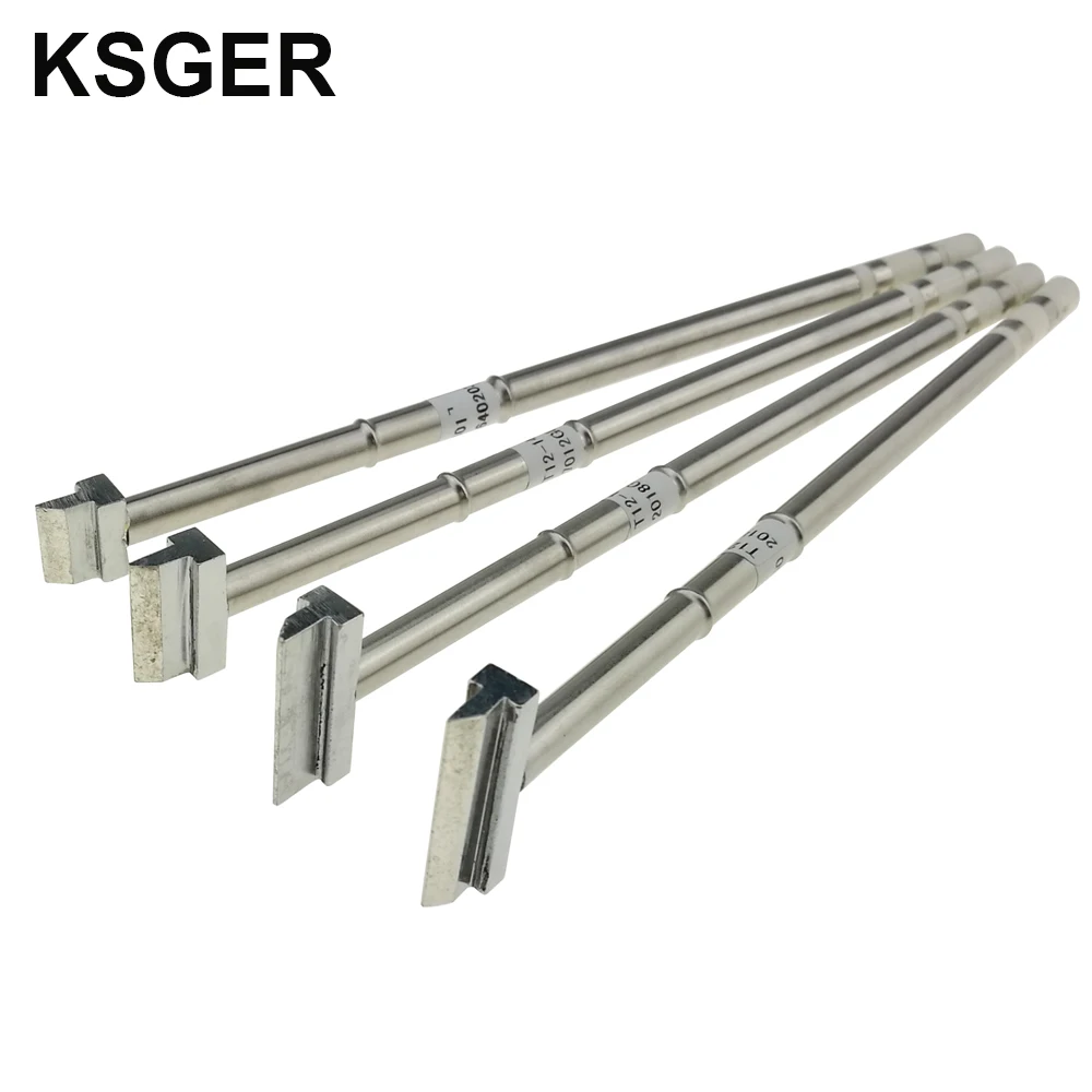 KSGER Electric Shovel T12 Solder Soldering Iron Tips T12-1401 1402 1403 1404 Welding Tools For Hakko FX951 STM32 OLED Soldering