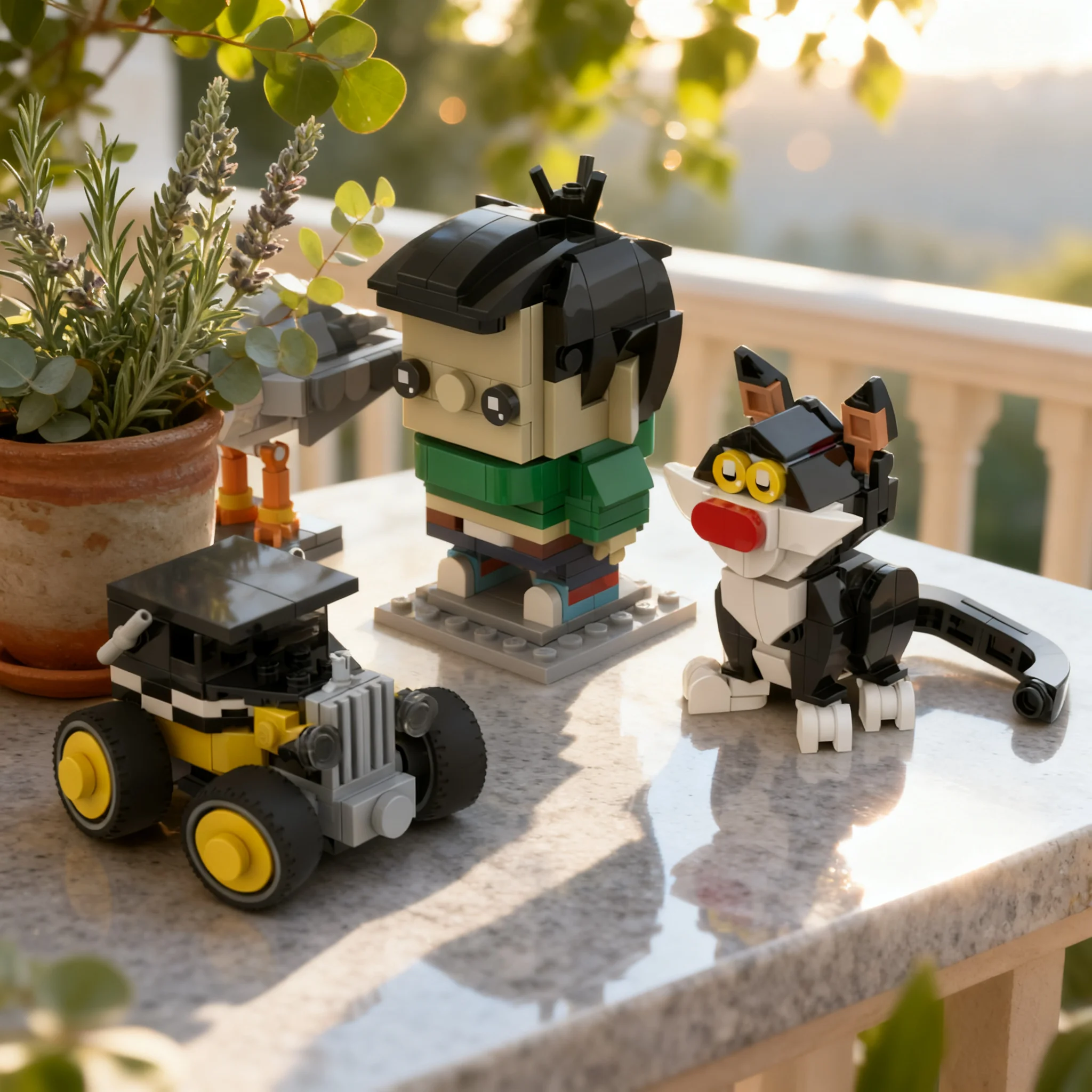 416pcs MOC BrickHeadz Gaston Lagaffe Bundle Model Building Blocks Construction Christmas Gifts Art Education Creative Craft