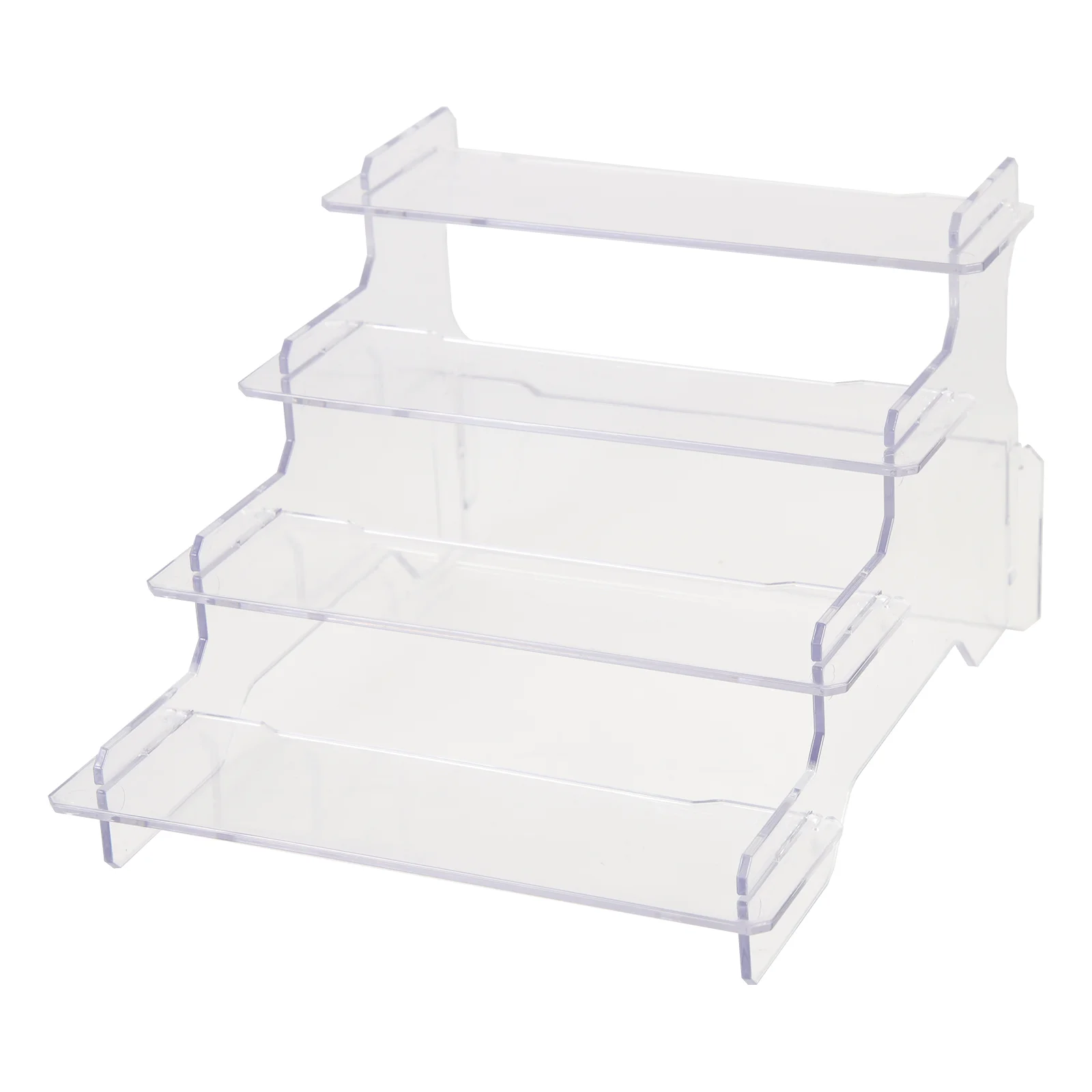 

Ladder Display Rack Action Figure Holder Clear Stand Plastic Riser for Shelf Toy Storage Model Practical Shelves