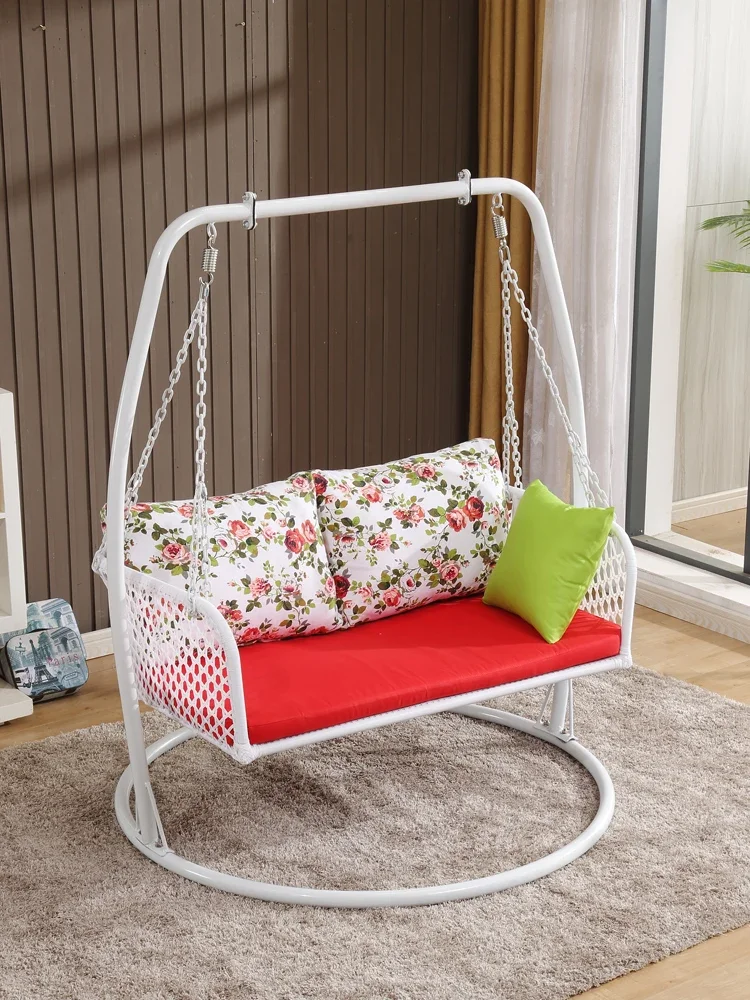 Hammock Garden Rattan Double Hanging Chair Household Hammock Indoor Balcony Cradle Chair Outdoor Swing Cradle