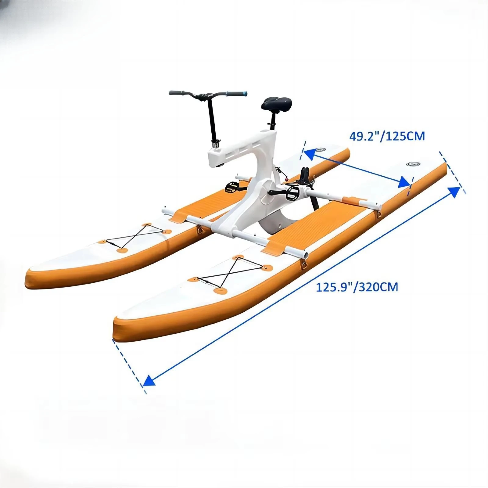 Water Racing Inflatable Floating Water Bike Pedal Boat Hydraulic Cycling Bike Water Bike