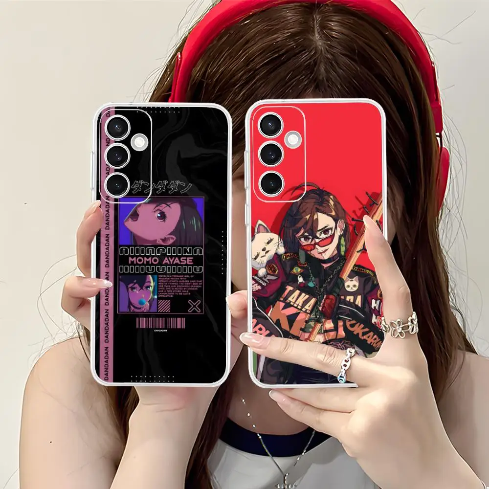 Dandadan Ayase Momo Phone Case for Samsung Galaxy S25 S24 S23 S22 S21Plus FE Ultra Soft TPU Clear Shockproof Cover