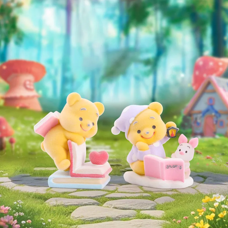 تمثال كرتوني على الجري مطيع نيني الدب أفخم يتدفقون صندوق أعمى الديكور وعاء العسل الأصفر الدب هدية صندوق غامض