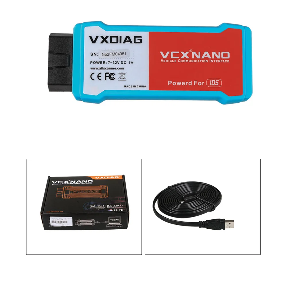 

VXDIAG VCX NANO для Ford V130 для Mazda V136 2 в 1, поддержка WIFI, автомобильный OBD2, диагностический сканер, кодирование ЭБУ, программирование J2534