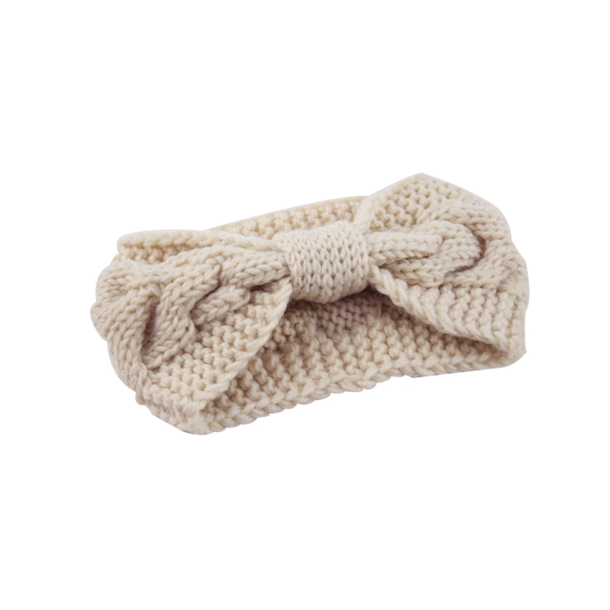 

Cozy Knitted Turban Soft Wool Neutral Color Warm Crochet Crocheted Headwrap Headb Ear Crochet Turban Winter Style
