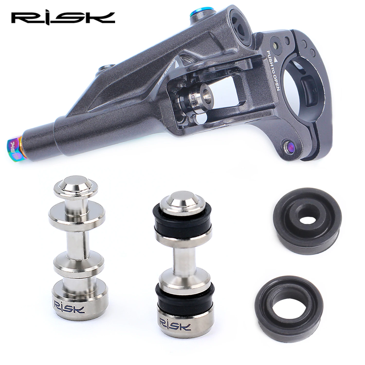 Bike Titanium Brake Lever Piston Rod Suit for XT M785/M8000 SLX M7000 Brake Lever Piston Repair Parts Bicycle Sealing Ring