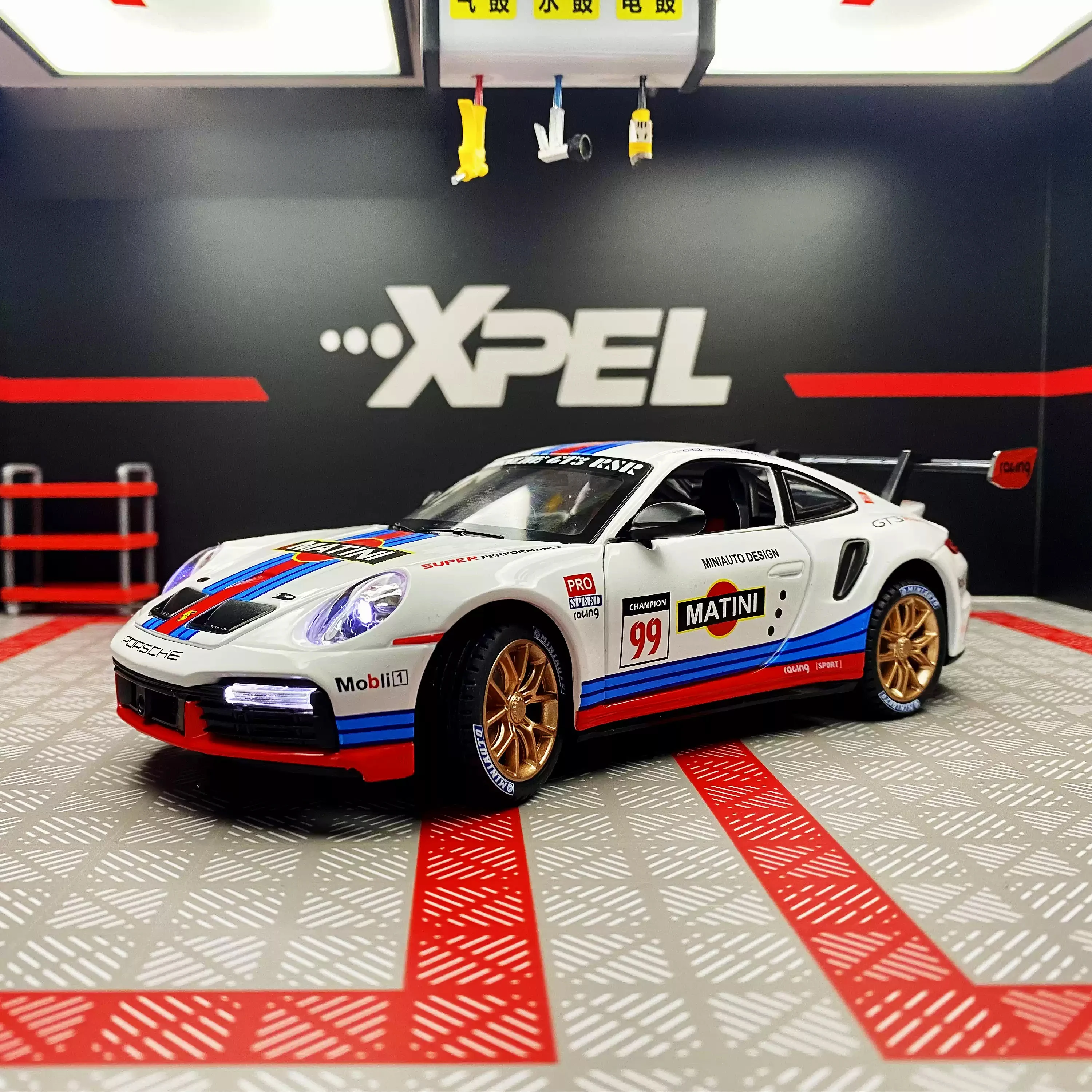 

1:32 Моделирование 911 GT3 RSR из сплава, гоночная модель, украшения, детский праздничный подарок, модель спортивного автомобиля с открытой дверью, игрушки для мальчиков