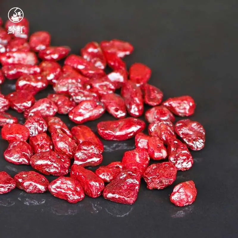 New Natural Cinnabar Raw Stone Polishing Rootless Sand Pendant Children's Boys And Girls Baby's Year Of Life High-Grade Jewelry