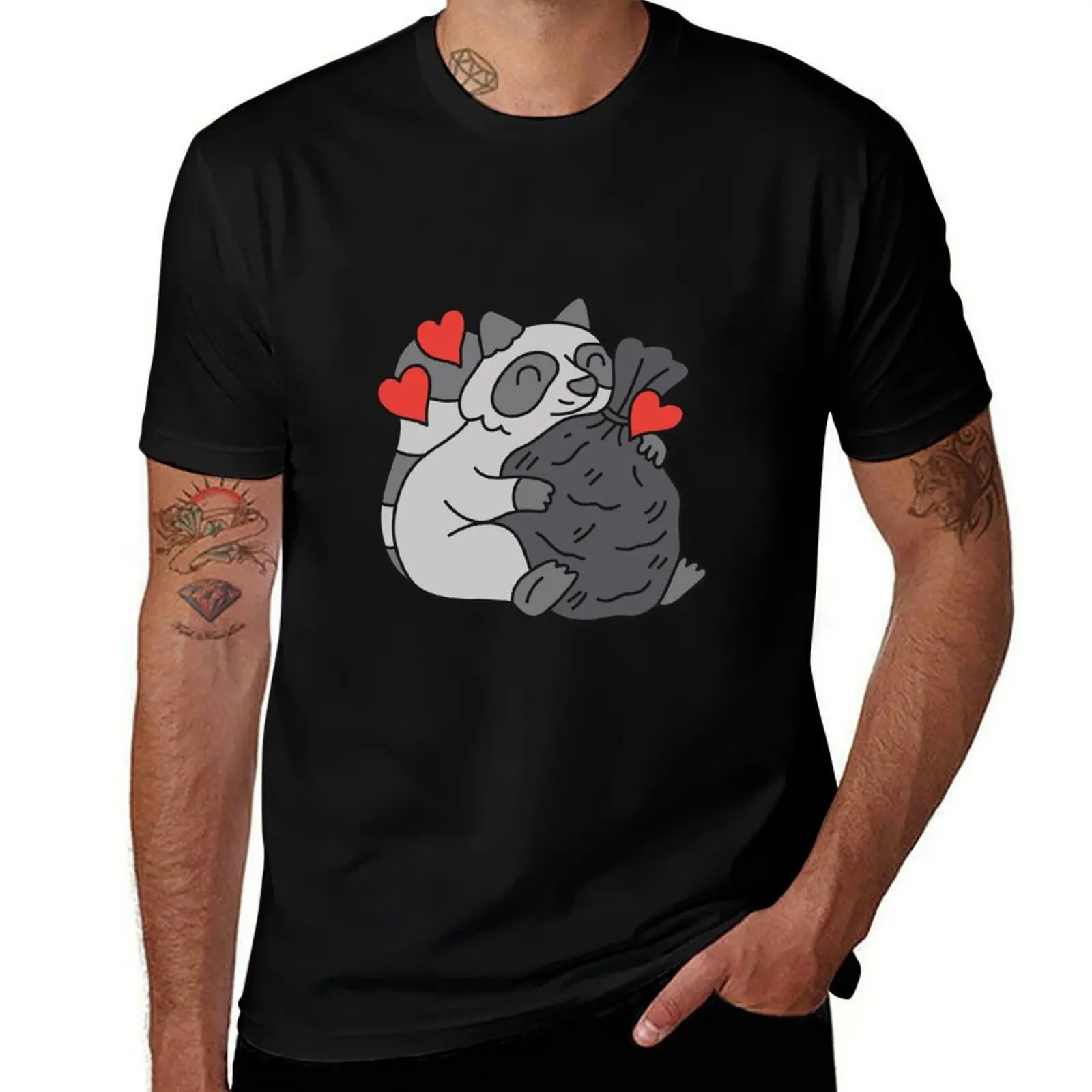 

Trash Panda (Raccoon) T-Shirt basketball graphic tees plus size clothes valentines clothes vintage mens white t shirts