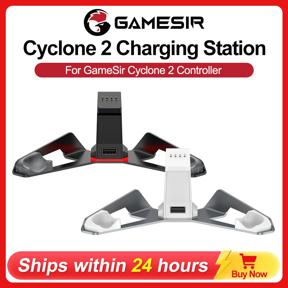 GameSir Cyclone 2 Oplaadstation Controller Dock Originele Gamepad Accessoires CNC Geanodiseerde Aluminium Afwerking RGB Lichtontwerp