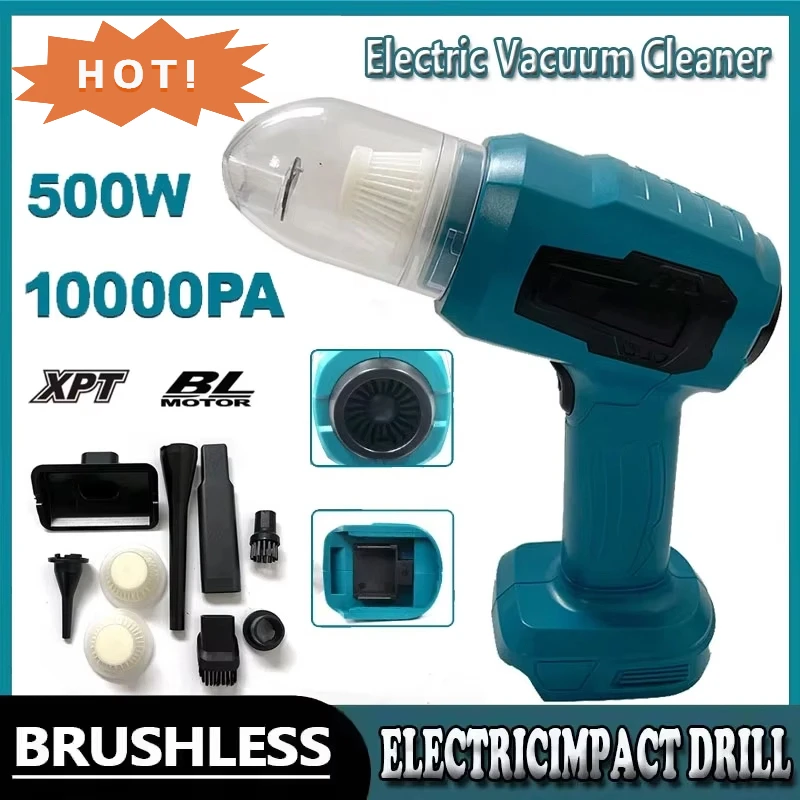 

Fit Makita Mini Handheld Car Vacuum Cleaner 100ML Cordless Portable Vacuum Keyboard Car Cleaning Tools For Makita 18v Battery